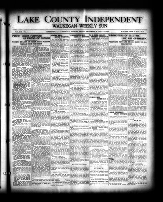 Lake County Independent and Waukegan Weekly Sun, 30 Sep 1910