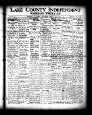 Lake County Independent and Waukegan Weekly Sun, 14 Oct 1910