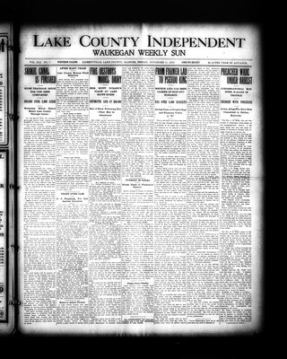 Lake County Independent and Waukegan Weekly Sun, 11 Nov 1910