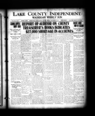 Lake County Independent and Waukegan Weekly Sun, 16 Dec 1910