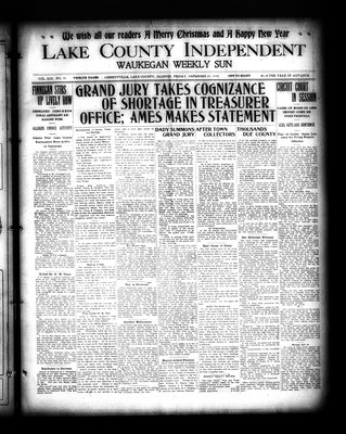 Lake County Independent and Waukegan Weekly Sun, 23 Dec 1910