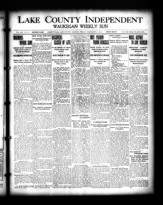 Lake County Independent and Waukegan Weekly Sun, 24 Feb 1911