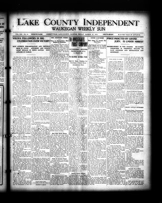 Lake County Independent and Waukegan Weekly Sun, 10 Mar 1911