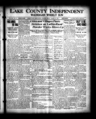 Lake County Independent and Waukegan Weekly Sun, 17 Mar 1911