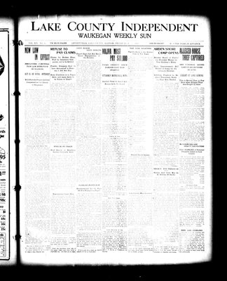 Lake County Independent and Waukegan Weekly Sun, 7 Jul 1911