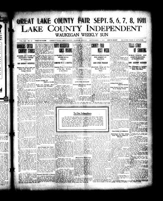 Lake County Independent and Waukegan Weekly Sun, 1 Sep 1911