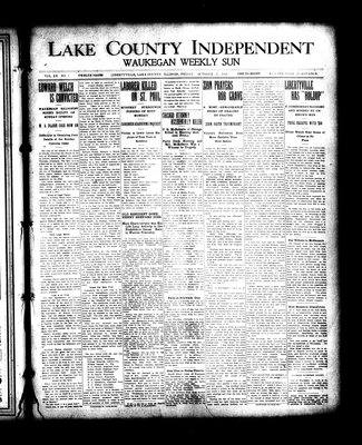 Lake County Independent and Waukegan Weekly Sun, 27 Oct 1911