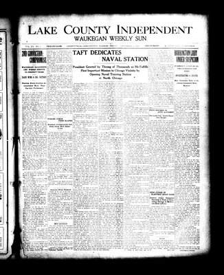 Lake County Independent and Waukegan Weekly Sun, 3 Nov 1911