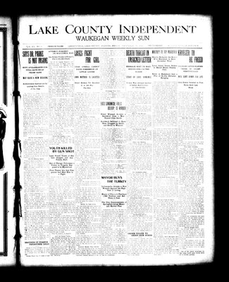 Lake County Independent and Waukegan Weekly Sun, 24 Nov 1911