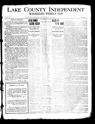 Lake County Independent and Waukegan Weekly Sun, 1 Dec 1911