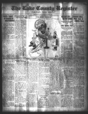 Lake County Register (1922), 7 Jan 1922