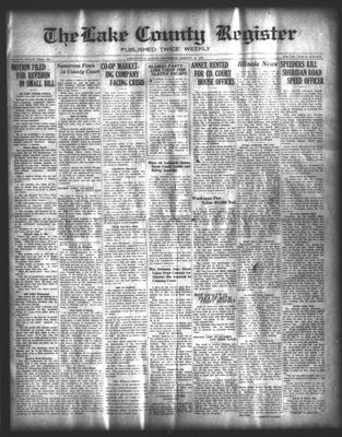 Lake County Register (1922), 18 Jan 1922