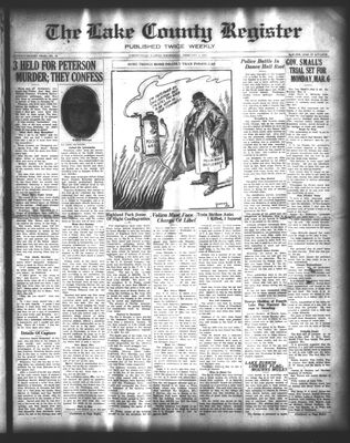 Lake County Register (1922), 8 Feb 1922