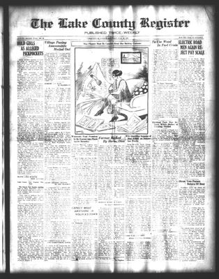 Lake County Register (1922), 22 Jul 1922