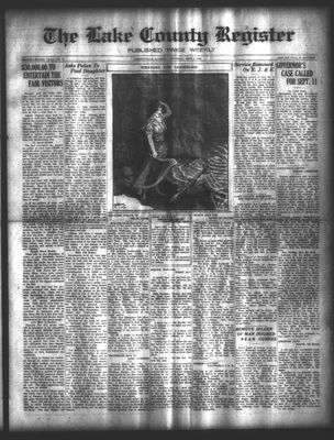 Lake County Register (1922), 2 Sep 1922