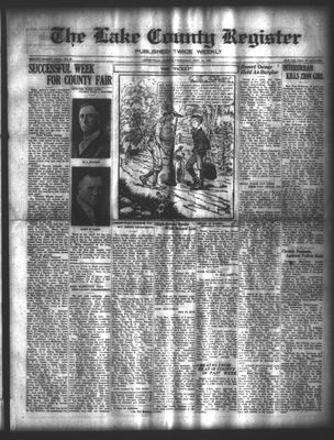 Lake County Register (1922), 13 Sep 1922