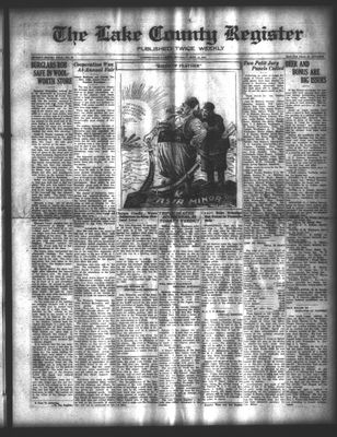 Lake County Register (1922), 16 Sep 1922