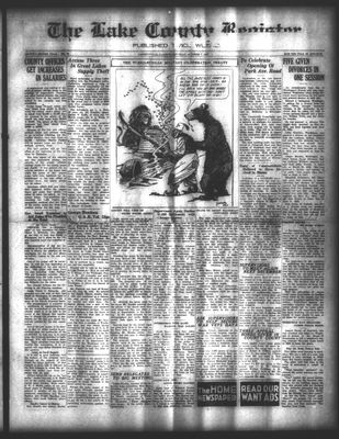 Lake County Register (1922), 7 Oct 1922