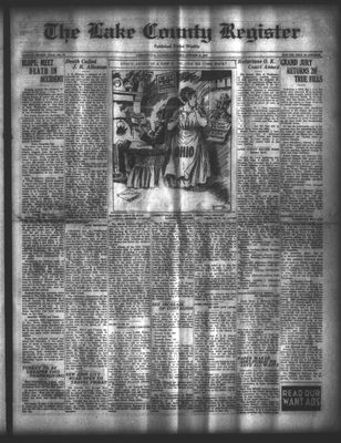 Lake County Register (1922), 21 Oct 1922