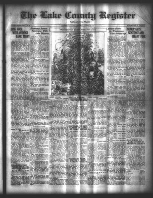 Lake County Register (1922), 25 Oct 1922