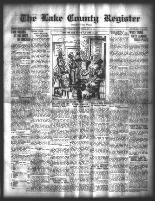 Lake County Register (1922), 15 Nov 1922