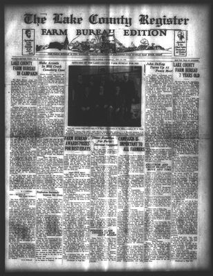 Lake County Register (1922), 29 Nov 1922