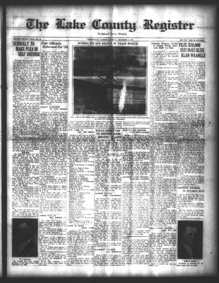 Lake County Register (1922), 9 Dec 1922