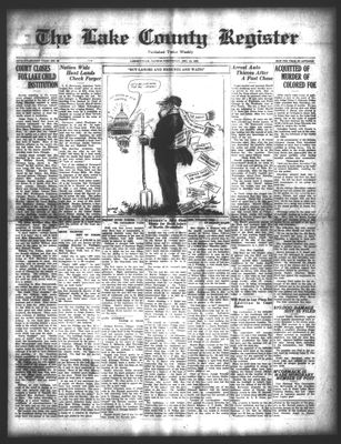 Lake County Register (1922), 13 Dec 1922