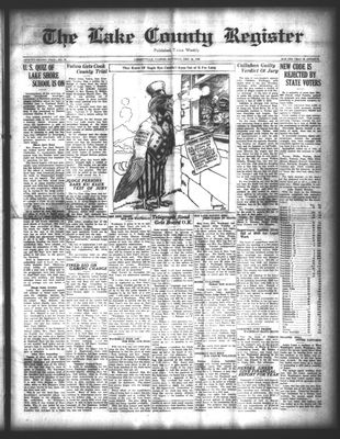 Lake County Register (1922), 16 Dec 1922