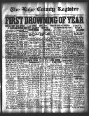 Lake County Register (1922), 9 May 1923