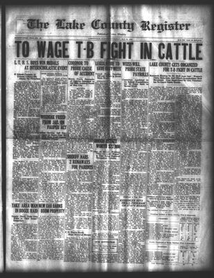 Lake County Register (1922), 23 May 1923