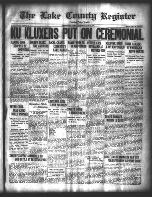 Lake County Register (1922), 20 Jun 1923