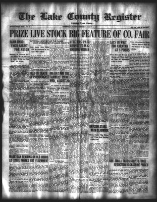 Lake County Register (1922), 15 Aug 1923