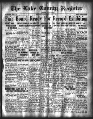 Lake County Register (1922), 29 Aug 1923