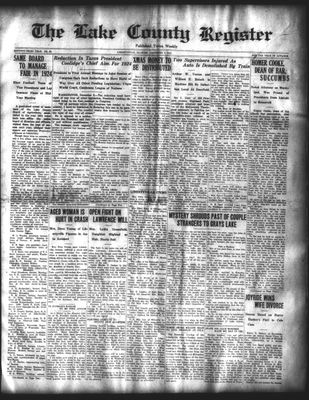 Lake County Register (1922), 8 Dec 1923