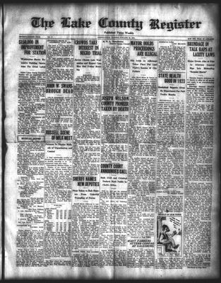 Lake County Register (1922), 19 Jan 1924