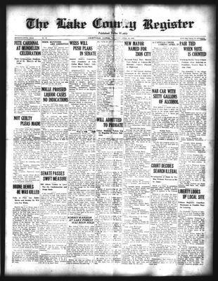 Lake County Register (1922), 25 Apr 1925