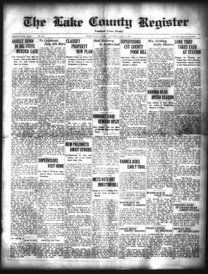 Lake County Register (1922), 13 Jun 1925