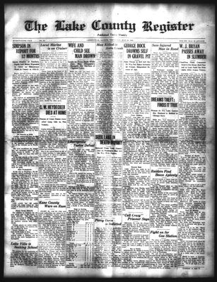 Lake County Register (1922), 29 Jul 1925