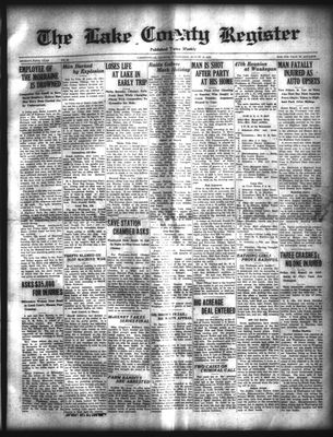 Lake County Register (1922), 19 Aug 1925