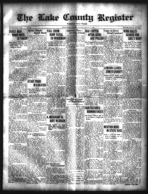 Lake County Register (1922), 29 Aug 1925