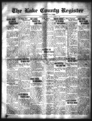 Lake County Register (1922), 17 Oct 1925