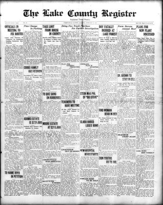 Lake County Register (1922), 6 Feb 1926