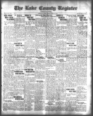 Lake County Register (1922), 10 Feb 1926