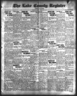 Lake County Register (1922), 6 Mar 1926