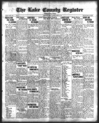 Lake County Register (1922), 20 Mar 1926