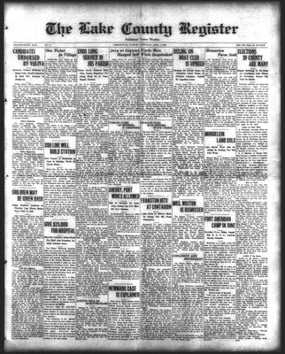 Lake County Register (1922), 7 Apr 1926