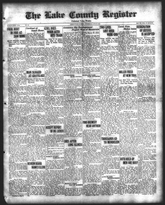 Lake County Register (1922), 23 Jun 1926