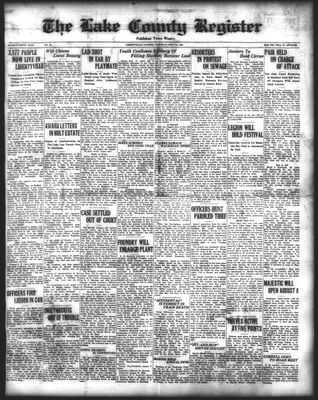 Lake County Register (1922), 31 Jul 1926