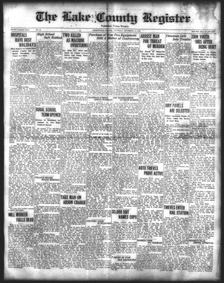 Lake County Register (1922), 11 Sep 1926